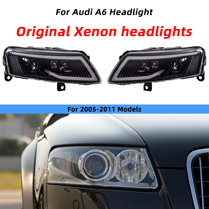 For Audi A6 Original Xenon headlights