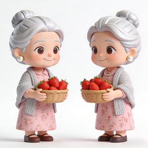 Modellino Personalizzato in PVC 3D da Collezione Kit Figurina in Plastica PVC Giocattolo Cartoon Personaggio <span class=keywords><strong>Nonno</strong></span> Action Figure Anime - Product Image 2