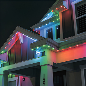 Lumières led extérieures permanentes à 5 points led vacances de noël rgbw 12v 24v 48v point lumière rgbw led pixel lumière avec piste en aluminium - Product Image 4