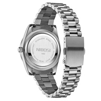Reloj Deportivo de Lujo de Cuarzo de Acero Inoxidable Original de la Marca NI2627 para Hombre con Esfera de Agujas y Visualización de Fecha Luminosa