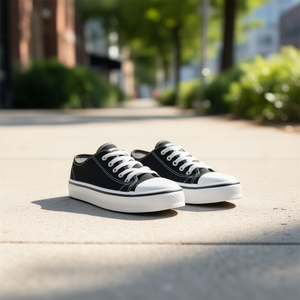 Bresa 860 Choclo Sneakers in tela da donna con punta tonda e lacci, scarpe casual per tutte le stagioni, taglia dalla 17 alla 21 - Product Image 2