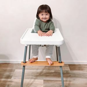 Chaises hautes modernes en bois massif et bambou pour enfants, repose-pieds, sièges bébé, plateformes pour les pieds, planches à manger - Product Image 6