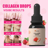 Gouttes de collagène personnalisées OEM/ODM 200g pour femmes et hommes, santé naturelle de la peau, des cheveux, des ongles et des articulations, testées par un tiers, certifiées GMP