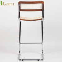 Tabouret de bar moderne et luxueux U-best, en bois massif, confortable, pour cuisine, hôtel, salon de beauté pour animaux