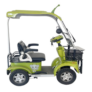 Buggy de Navette Électrique <span class=keywords><strong>2</strong></span> Places à 4 Roues pour Hôtels, 800W 60V, Roues en Alliage, Contrôleur 15 Tubes, Toit, pour le Transport Quotidien des Clients - Product Image 6