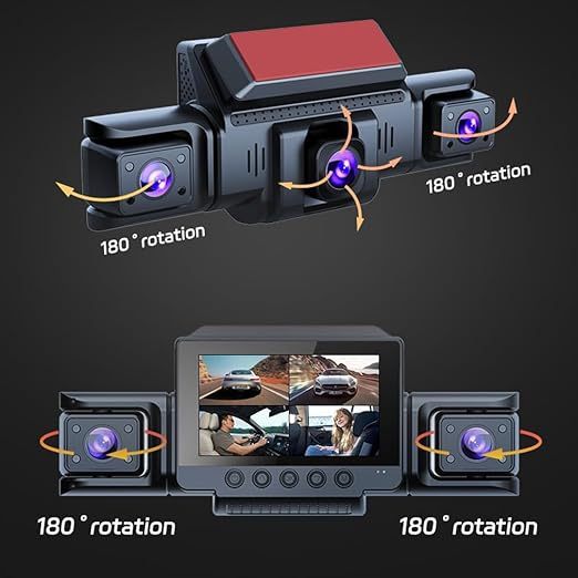 Dashcam TotalCadeau Mini – Caméra Espion Voiture 1080p, Détection De Mouvement, écran