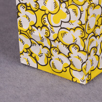 Sac d'emballage en papier pop-corn artisanat papier Kraft avantage sulfurisé pour un usage domestique emballage à emporter produit d'impression alimentaire