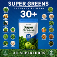 Pack de compléments multivitaminés minéraux Super Greens pour femmes, marque privée OEM ODM