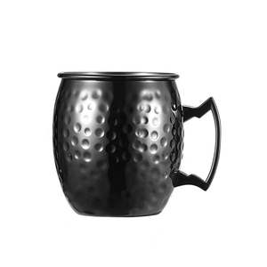 Multiple Styles <b>Moscow</b> <b>Mule</b> <b>Mug</b> Stainless Steel Hammered Copper Plated Beer Cup Coffee Cup Bar Drinkware Tool - Product Image 2