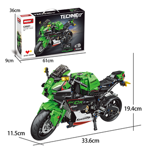 WOMA TOYS C0927 Juguete <span class=keywords><strong>de</strong></span> Construcción <span class=keywords><strong>de</strong></span> Motocicleta Técnica a Escala 1:6, Bloques <span class=keywords><strong>de</strong></span> Construcción, Kit <span class=keywords><strong>de</strong></span> Moto - Product Image 5