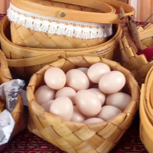 Cesta de Frutas de Rattan Japonês Personalizada, Cesta de Armazenamento de Bambu Trançado com Flores Feitas à Mão, Presente para Amigos e Família - Product Image 6