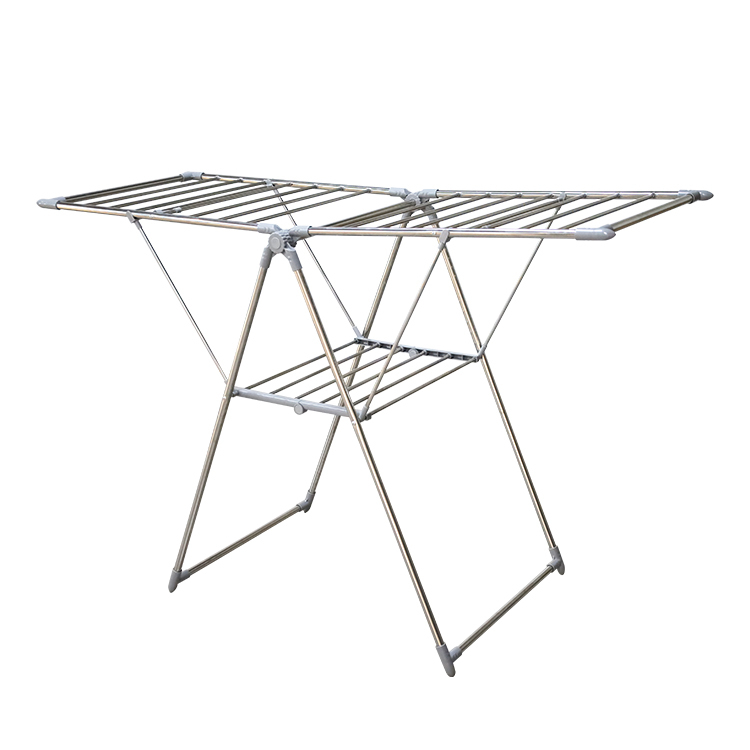 3 Tier Foldable Metal Rack Carbon