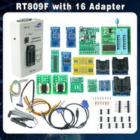 Programmateur ISP Série RT809F Standard avec Ensemble d'Adaptateurs 11, 12, 16 + Clip de Test SOP8 1.8V + Câble EDID pour Puces Intelligentes – Haute Vitesse de Programmation
