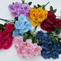 Fleurs de pivoine artificielles PT-P9008, bouquet de pivoines en soie artificielle, décoratives et réalistes pour mariage, maison, fête, événement, vente en gros
