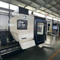 Haute précision vente chaude automatique lourd 5 axes DEF5005 métal fraiseuse et perceuse Centre d'usinage vertical Fanuc