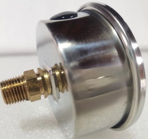 स्टेनलेस स्टील उच्च सटीकता ग्लिसरीन भरा दबाव गेज 0-6bar/0-87psi 1/4npt थ्रेड - Product Image 3