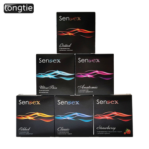 Vente directe d'usine Sensex, préservatifs <span class=keywords><strong>ultra</strong></span> fins lubrifiés, <span class=keywords><strong>sensation</strong></span> naturelle, préservatifs en latex pour hommes, vente en gros, logo personnalisé OEM - Product Image 3