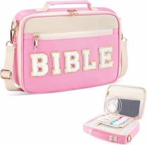 Housse de livre imperméable grande capacité personnalisée, sac de rangement portable pour Bible avec bandoulière réglable - Product Image 3