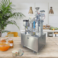 Machine automatique rotative en acier inoxydable pour le remplissage de bouteilles de ketchup, d'eau pure et de boissons, avec contrôle PLC, haute productivité, usage industriel