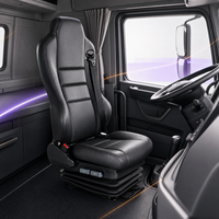 Nouveau siège conducteur semi-suspendu YTSQ01(D) avec réglage manuel 6 directions, massage, chauffage et accoudoir pour bus et véhicules utilitaires