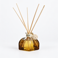 Diffuseur de parfum d'ambiance à bâtonnets en rotin, mini 50ml, sans alcool, aux huiles essentielles naturelles, parfum longue durée, artisanal