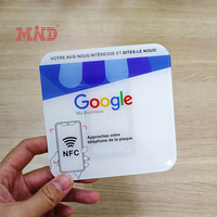 Plaque NFC d'Impression Personnalisée pour Avis Google, Carte Acrylique avec Code QR