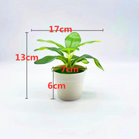Mini-plantes artificielles réalistes en pot, bonsaïs, petites plantes vertes décoratives pour la maison, le bureau, la table
