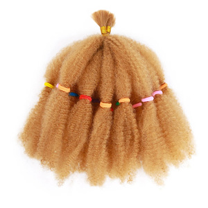 Extensions de <span class=keywords><strong>cheveux</strong></span> synthétiques <span class=keywords><strong>Afro</strong></span> Kinky Marley Braid Crochet avec bande élastique pour femmes africaines - Product Image 6