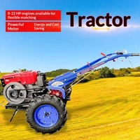 Tracteur agricole d'occasion complet avec mini-tracteur manuel et remorque tractée – Vente en gros usine