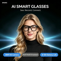 Lunettes Intelligentes IA Premium avec Prévisualisation en Temps Réel, Expédition Mondiale, Son Stéréo Hi-Fi de Pointe, Détection de Port, Haut-parleur Puissant 50mW
