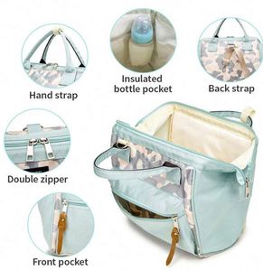 Free Sample <b>Small</b> Diaper Bag <b>Backpack</b> Mini Diaper Tote Portable Crossbody <b>Backpack</b> with Insulated Pocket - Product Image 3