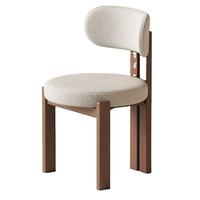 Chaise de salle à manger crème minimaliste nordique, best-seller, dossier en bois massif, moderne, pour la maison, la salle à manger, la cafétéria, meubles