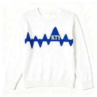 Pull chaud pour femme automne-hiver, col rond, design personnalisé, broderie de logo, pull tricoté haute densité, sweat-shirt