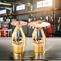 Système d'extinction automatique à réponse rapide Tête de sprinkler ESFR verticale Construction en laiton