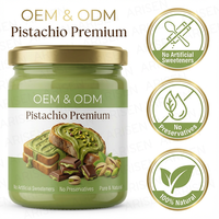 Crème de pistache OEM, beurre de pistache sucré, pâte à tartiner et sauce pour le remplissage de barres chocolatées de Dubaï, biscuits Kataifi