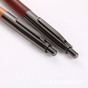 In-Stock Sandalwood Signature <b>Retractable</b> Gel <b>Pen</b> Corporate Office Metal Ballpoint <b>Pen</b> with Engraved Logo for Conference Gift - Product Image 3