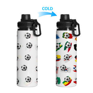 Botella de Agua Deportiva Reutilizable para la Copa Mundial de Fútbol 2026, con Tapa que Cambia de Color, Portátil, de Aluminio, para Ciclismo, Fitness y Jugos - Product Image 6