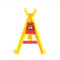 Support de câble fixe réfléchissant en PVC plastique FRP DLZJ-04, avertissement sonore, chantier de construction, triangle de câblage, support de câblage