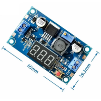 Convertisseur abaisseur de tension DC-DC LM2596 avec affichage LED, voltmètre, adaptateur Buck 4.0~40V vers 1.3-37V, alimentation réglable
