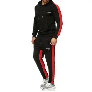 Beste Kwaliteit Effen Kleur Logo Groothandel Mannen Sweatsuit Sets Joggingpakken Heren Trainingspakken Voor Mannen