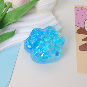 New Trending Maltose Colorful Ribbon Cat Paw <b>Squeeze</b> Toy Decompression Stress Relief Toy <b>Squeeze</b> Stress <b>Ball</b> Classic Gift - Product Image 3