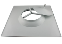 Grille réglable en aluminium pour CVC, diffuseur de plafond carré et circulaire avec amortisseur