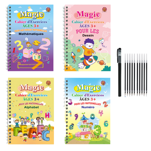 Chất Lượng Cao Tùy Chỉnh Thư Pháp Thực Hành Cuốn Sách Tái Sử Dụng Rãnh Copybook Cho Mầm Non Trẻ Em Bù Đắp Màn Hình In Chào Đón - Product Image 4