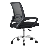 Chaise de bureau ergonomique pivotante et réglable rose, design moderne en maille bleue, idéale pour la maison et le bureau, vente en gros à prix abordable