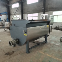 Machine de transformation des graisses animales, cuve de fusion de graisse de porc, agitation semi-automatique, chauffage électrique, acier inoxydable 304, pompe à moteur, roulement