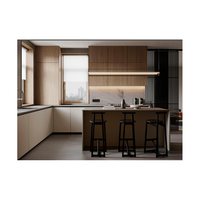 Armoires de cuisine en bois de luxe PRIMA, finition en bois massif, structure durable, rangement intelligent, taille personnalisée, armoire de cuisine pour villa