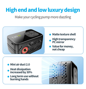 Accessoires de vélo, mini gonfleur de pneus BL06 120 PSI, arrêt automatique, pompe à air électrique numérique pour vélo électrique, <span class=keywords><strong>VTT</strong></span>, vélo de route - Product Image 6