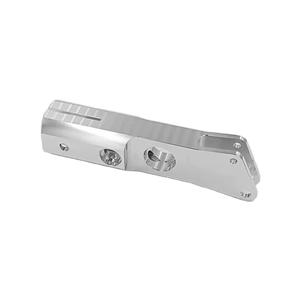 Custom 5 Axis CNC Milled Step Aluminum Slotted Adjustment Lever Automation Equipment Mount Bracket Parts - Product Image 3