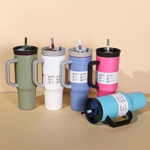Cross-border 304 Stainless Steel Vacuum <b>Flask</b> <b>Bottle</b> 40oz Large-capacity Handle Car/outdoor Use Featuring 6-12 Hours Thermal - Product Image 2