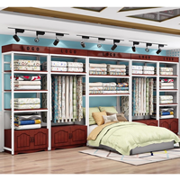 Présentoir de literie domestique doré magasin de meubles écharpe et drap de lit présentoir taie d'oreiller support de rangement